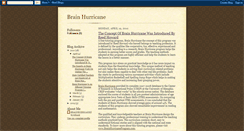 Desktop Screenshot of brainhurricaneprogram.blogspot.com