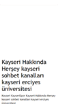 Mobile Screenshot of kayseri-kayseri.blogspot.com