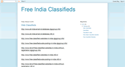 Desktop Screenshot of freeclassifiedsindia.blogspot.com