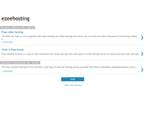 Tablet Screenshot of ezeehosting.blogspot.com