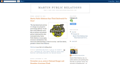 Desktop Screenshot of martinpublicrelations.blogspot.com