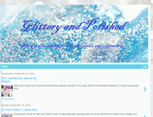 Tablet Screenshot of glitteryandpolished.blogspot.com