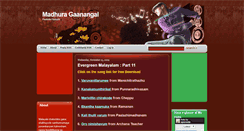 Desktop Screenshot of madhuraganangalmp3songs.blogspot.com