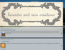 Tablet Screenshot of lavenderandrosecreations.blogspot.com