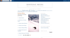 Desktop Screenshot of kootenayskiing.blogspot.com