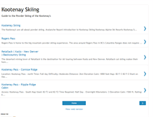 Tablet Screenshot of kootenayskiing.blogspot.com