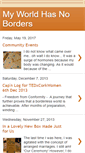 Mobile Screenshot of myworldhasnoborders.blogspot.com