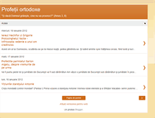 Tablet Screenshot of profetiiortodoxe.blogspot.com