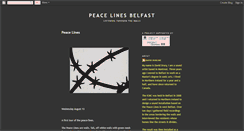 Desktop Screenshot of peacelinesbelfast.blogspot.com