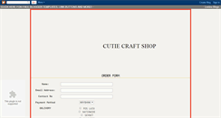 Desktop Screenshot of cutiecraftshop.blogspot.com