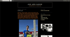 Desktop Screenshot of joeandjadon.blogspot.com