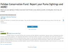 Tablet Screenshot of felidaepumasightings.blogspot.com