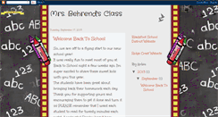 Desktop Screenshot of mrsbehrendsclass.blogspot.com