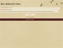 Tablet Screenshot of mrsbehrendsclass.blogspot.com