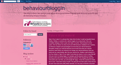 Desktop Screenshot of behaviourbloggin.blogspot.com