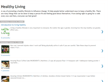 Tablet Screenshot of livinghealthyforgood.blogspot.com