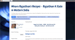 Desktop Screenshot of mharorajasthanrecipes.blogspot.com