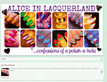 Tablet Screenshot of alice-in-lacquerland.blogspot.com