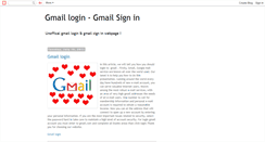 Desktop Screenshot of gmailloginsignin.blogspot.com