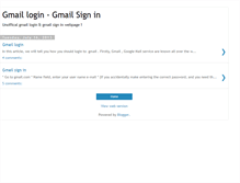 Tablet Screenshot of gmailloginsignin.blogspot.com