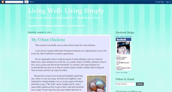 Desktop Screenshot of livingwell-livingsimply.blogspot.com