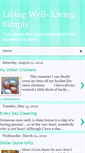 Mobile Screenshot of livingwell-livingsimply.blogspot.com