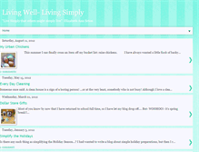 Tablet Screenshot of livingwell-livingsimply.blogspot.com