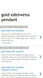 Mobile Screenshot of gold-edelweiss-pendant.blogspot.com