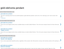 Tablet Screenshot of gold-edelweiss-pendant.blogspot.com