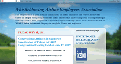 Desktop Screenshot of airline-whistleblower.blogspot.com