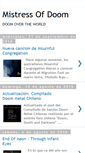 Mobile Screenshot of mistress-of-doom.blogspot.com