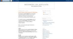 Desktop Screenshot of becominganaffiliatemarketer.blogspot.com