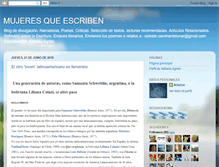 Tablet Screenshot of mujeresqueescriben.blogspot.com