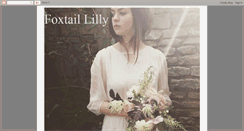 Desktop Screenshot of foxtail-lilly.blogspot.com