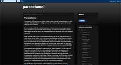 Desktop Screenshot of drug-paracetamol.blogspot.com