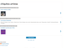 Tablet Screenshot of chiquitosartistas.blogspot.com