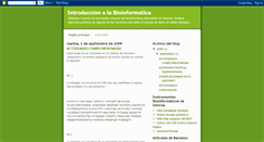 Desktop Screenshot of bioinformaticaintroduccion.blogspot.com