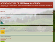 Tablet Screenshot of agendasocialdeamazonas.blogspot.com