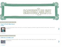 Tablet Screenshot of cactusandolive.blogspot.com