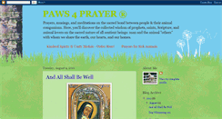 Desktop Screenshot of paws4prayer.blogspot.com