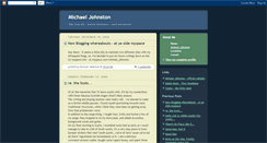 Desktop Screenshot of michaeljohnston.blogspot.com