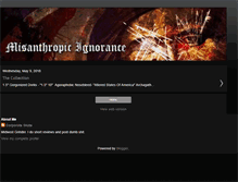 Tablet Screenshot of misanthropicignorance.blogspot.com