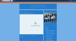 Desktop Screenshot of prayingpaws.blogspot.com