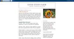 Desktop Screenshot of goodfoodfarm.blogspot.com