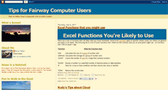 Desktop Screenshot of fairwaycomputertips.blogspot.com