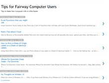 Tablet Screenshot of fairwaycomputertips.blogspot.com