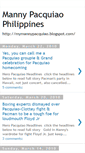 Mobile Screenshot of mymannypacquiao.blogspot.com
