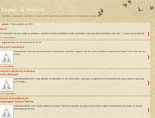 Tablet Screenshot of espacodebelezza.blogspot.com