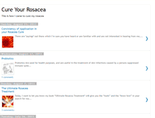 Tablet Screenshot of cureyourrosacea.blogspot.com