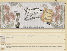Tablet Screenshot of donnasdigitalcreations.blogspot.com